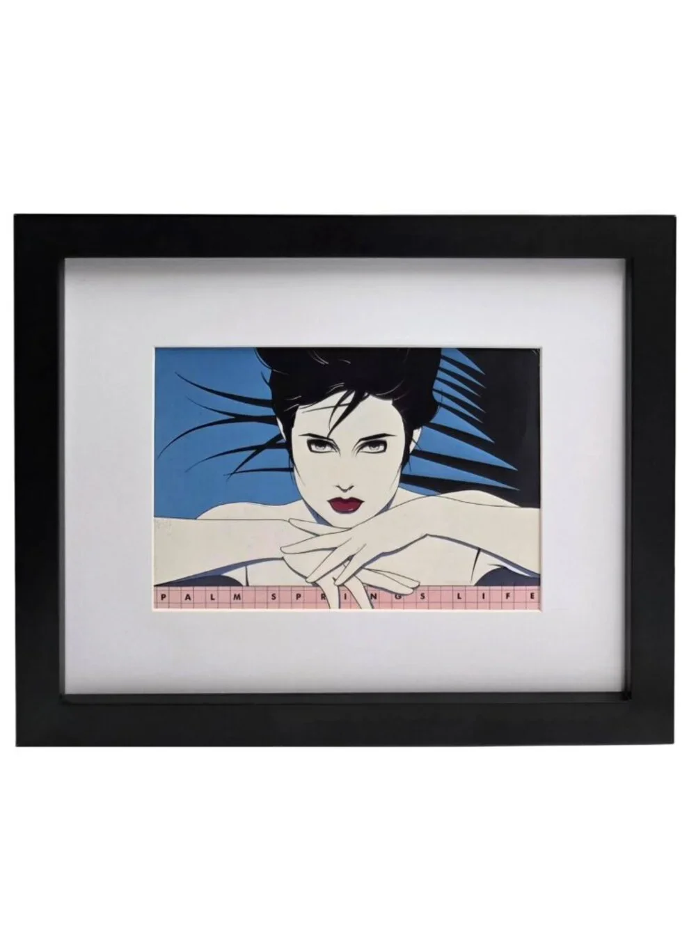 PATRICK NAGEL Palm Springs Life Retro 1980s Art Deco Framed Art Print Wall Decor
